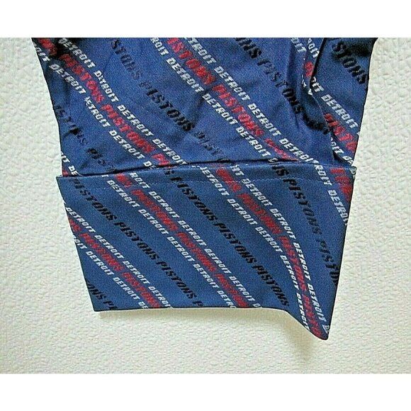 NBA Detroit Pistons Blue Button Up Dress Shirt Long Sleeve by Headmaster size XL - Picture 6 of 10